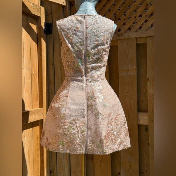 🆕 BRONX & BANCO 🧿 NWOT Violet Mini Dress, Gold & Champagne Sequin - Sz M US 6 - Picture 7 of 15